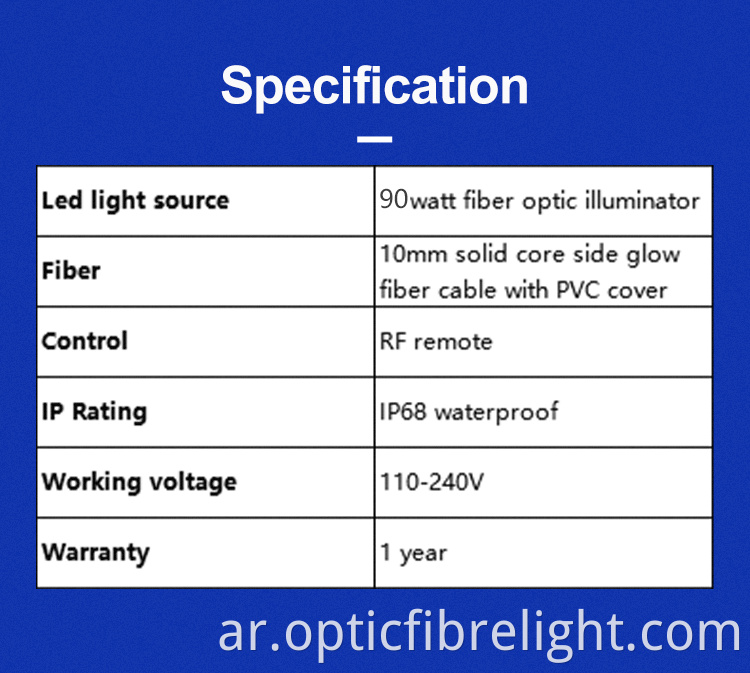 Fiber Optic Pool Light